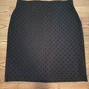 Old Navy Black Polka Dot Pencil Skirt